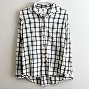 Marine Layer Plaid Long Sleeve Button Down Shirt